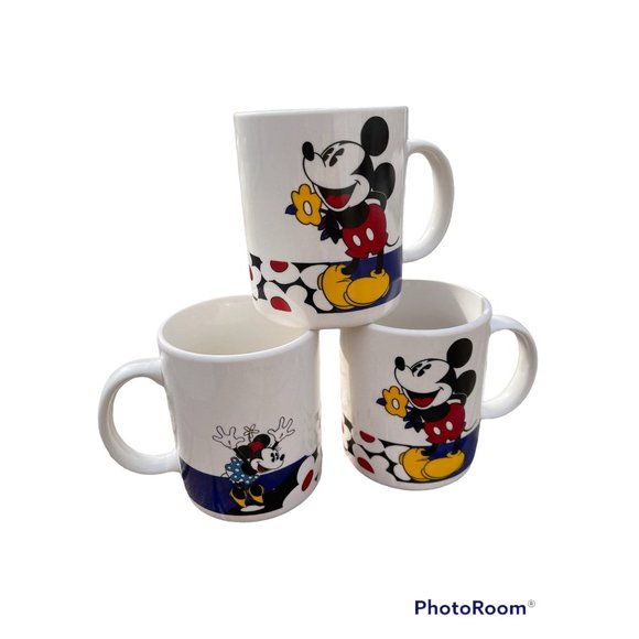 Mickey & Co. Mickey and Minnie Mouse Mugs (set of 3) - Picture 1 of 6